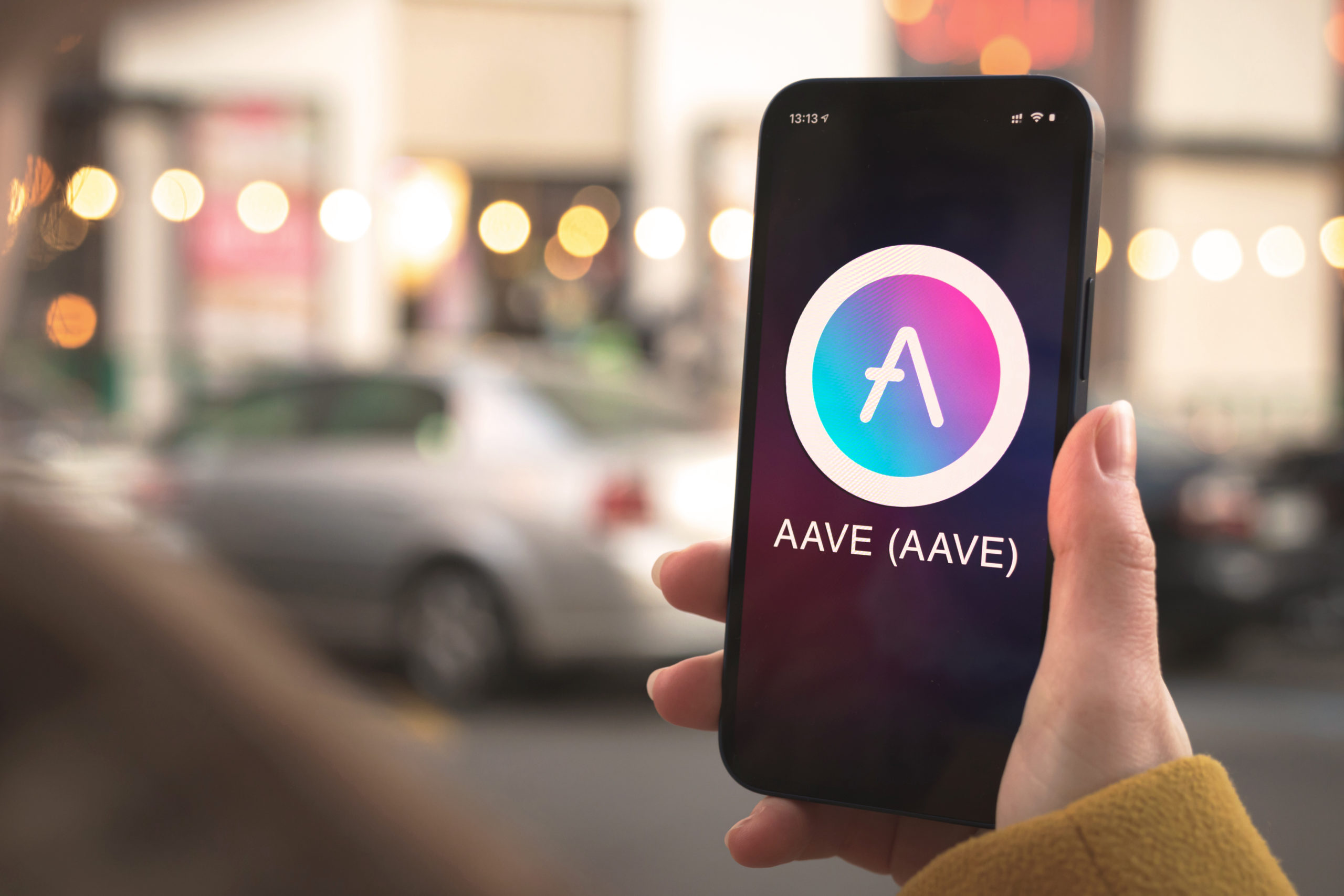 Aave Cryptocurrency Logo