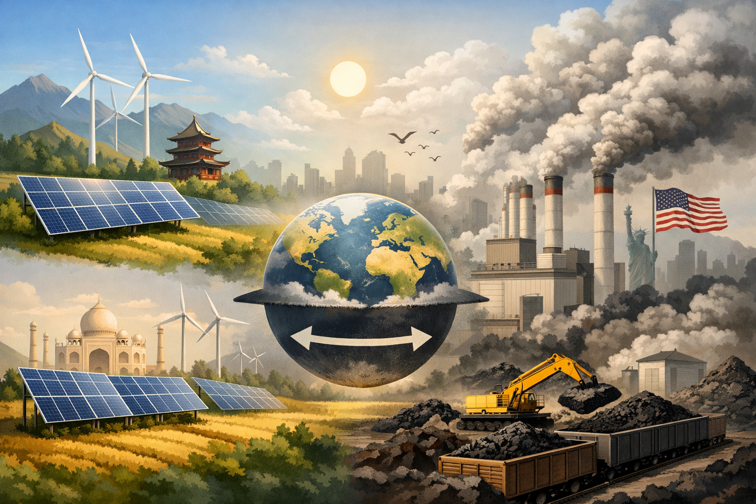 China and India curb power emissions as clean energy gains counter global coal surge