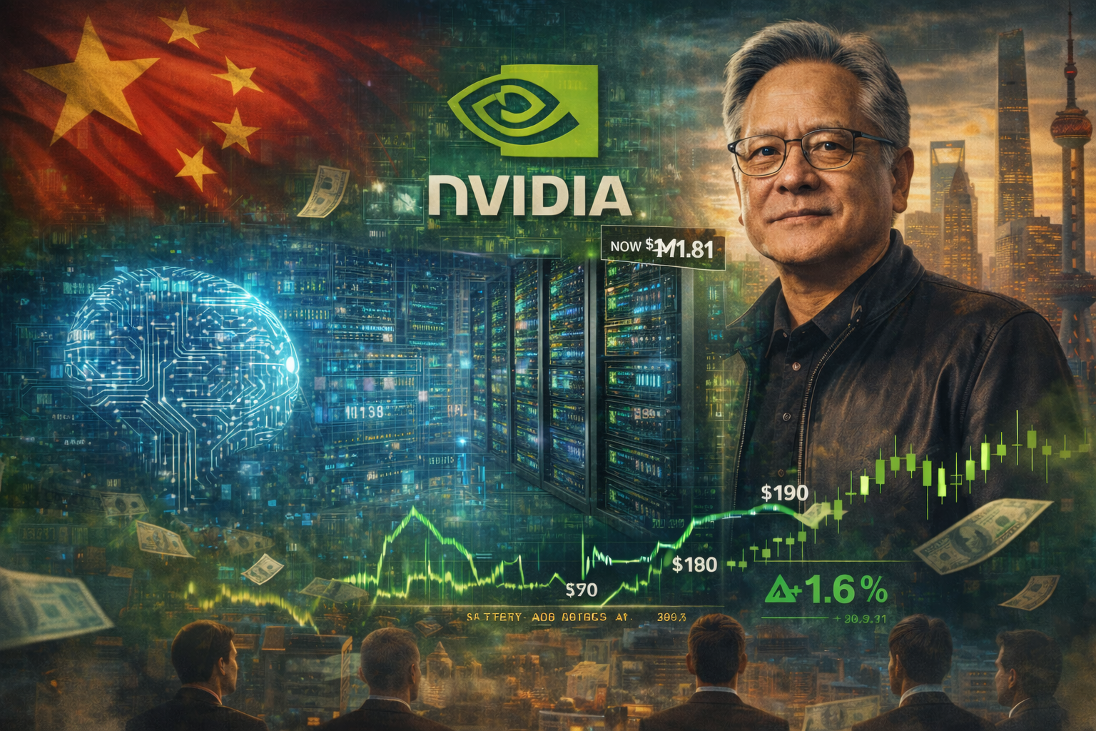 AI generated image for Nvidia stock