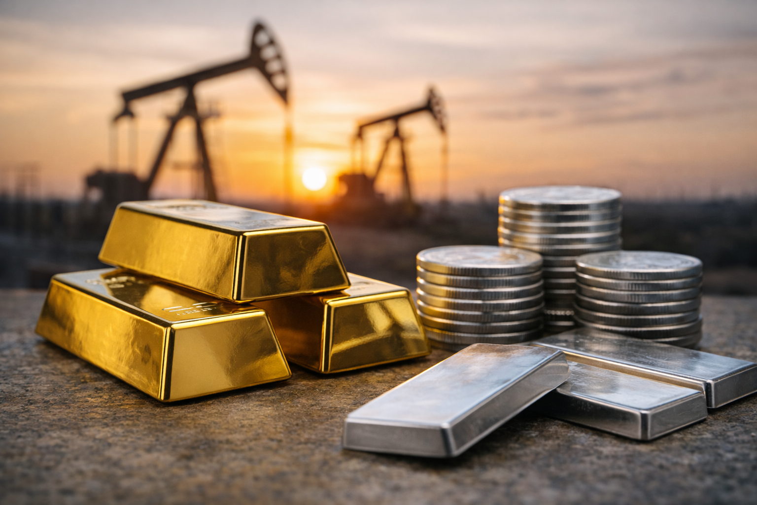Gold and silver logged small gains to end a volatile week, while oil prices rose as US-Iran diplomatic talks commenced positively.