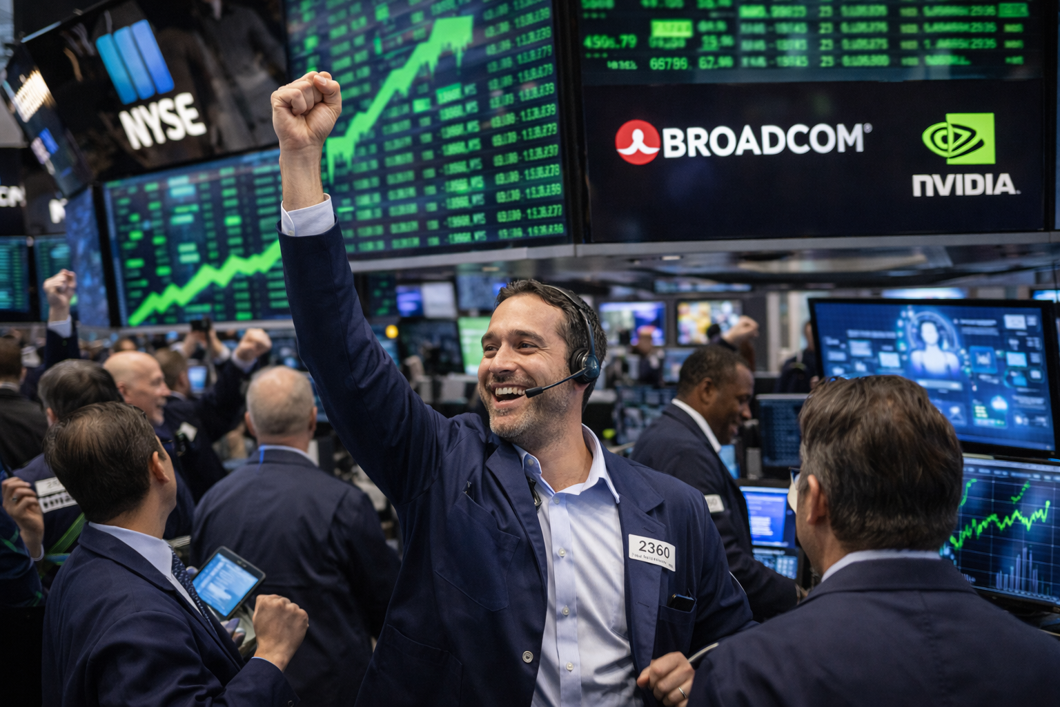 Dow jumps 1,000 points as Nvidia and Broadcom rebound, easing a brutal tech sell-off and reviving risk appetite on Wall Street.